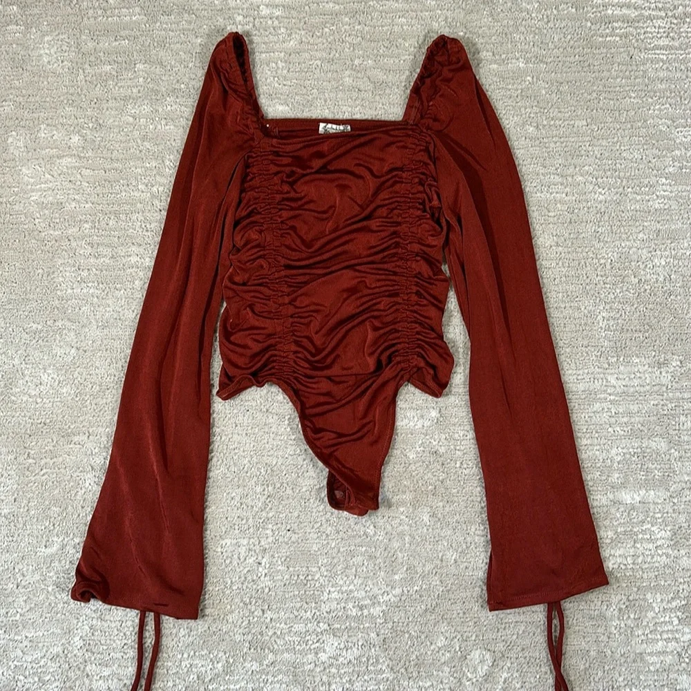 Free People Meant To Be Ruched Bodysuit
